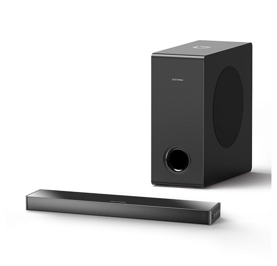 Ultimea Nova S40 Soundbar 2.1 Ultra-Slim-Soundbar (Virtual-Surround Sound System, 160 W, 5,25'' Subwoofer, Bluetooth 5.3, HDMI ARC)