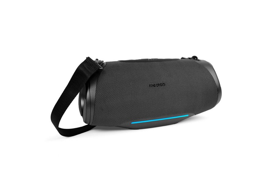 Medion® LIFE® P61762 (MD 43762) L Bluetooth-Lautsprecher (A2DP Bluetooth, AVRCP Bluetooth, Bluetooth, 50 W, tragbar, Bass Boost, Musikbox, RGB, IPX7, Powerbank, Anthrazit)
