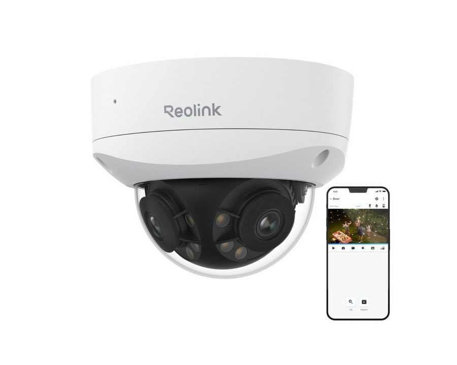 Reolink Überwachungskamera PoE IK10 16MP Ultra HD (Außenbereich, Duo Vandalismusschutz Serie, 180° Panorama, Spotlight-Nachtsicht, Vandalismusschutz, 2-Wege-Audio)