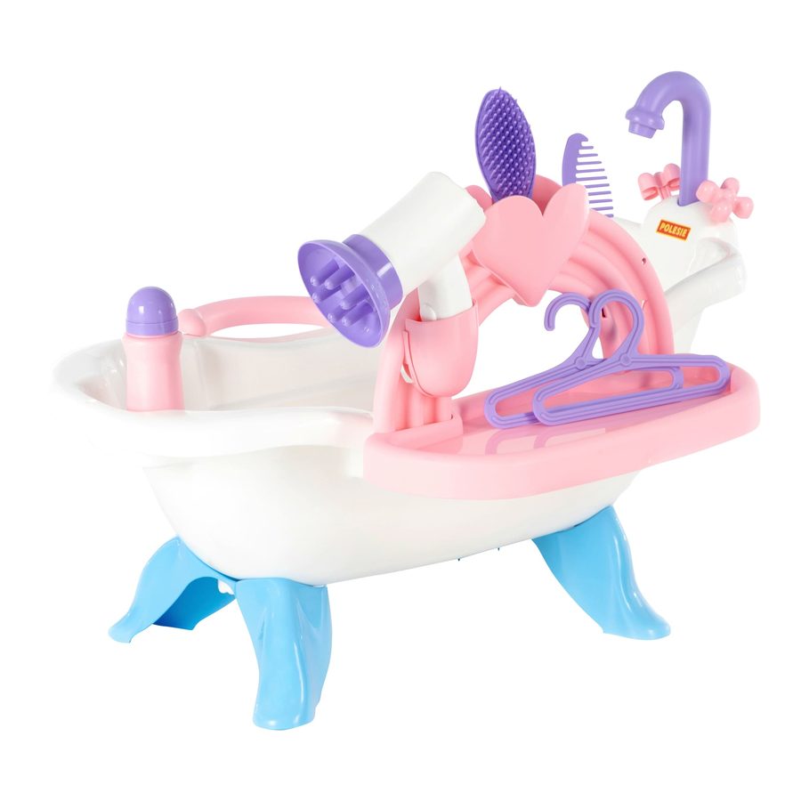 Polesie Puppenbadewanne mit Zubehör 8-tlg. von POLESIE