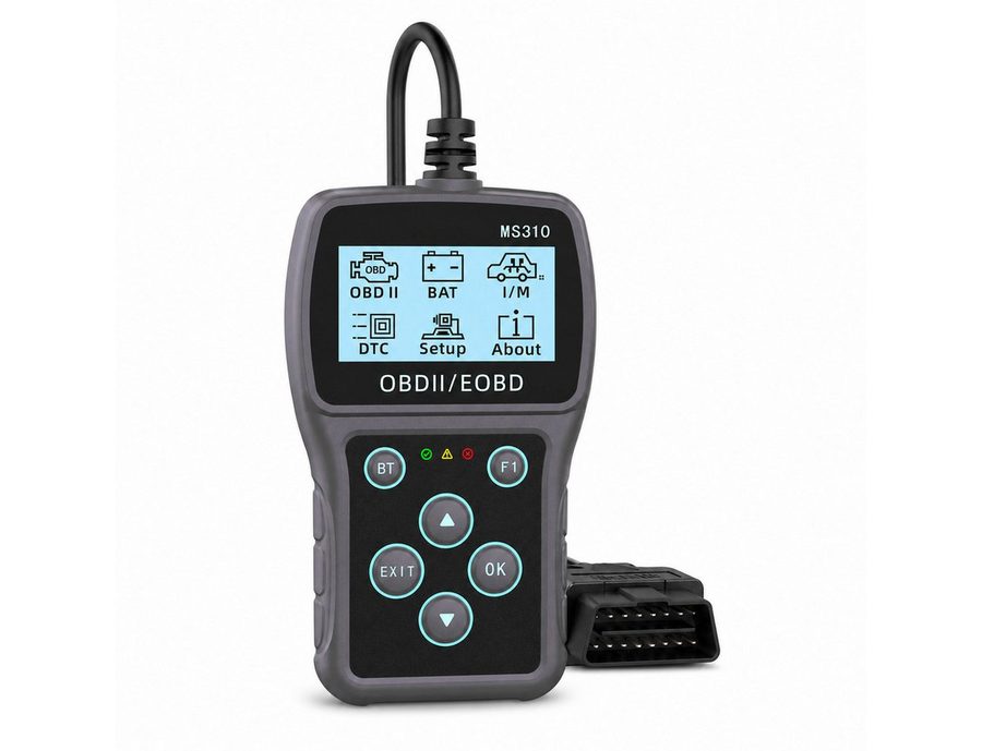 Lisabonde OBD2-Diagnosegerät OBD2 Diagnosegerät mit Bluetooth & App - KFZ Fehlercodes auslesen, Einzelartikel, Einzelgerät inkl. Zubehör, Echtzeit-Datenfluss, OTA-Updates, Batterietestfunktion, 10 OBD-II Modi