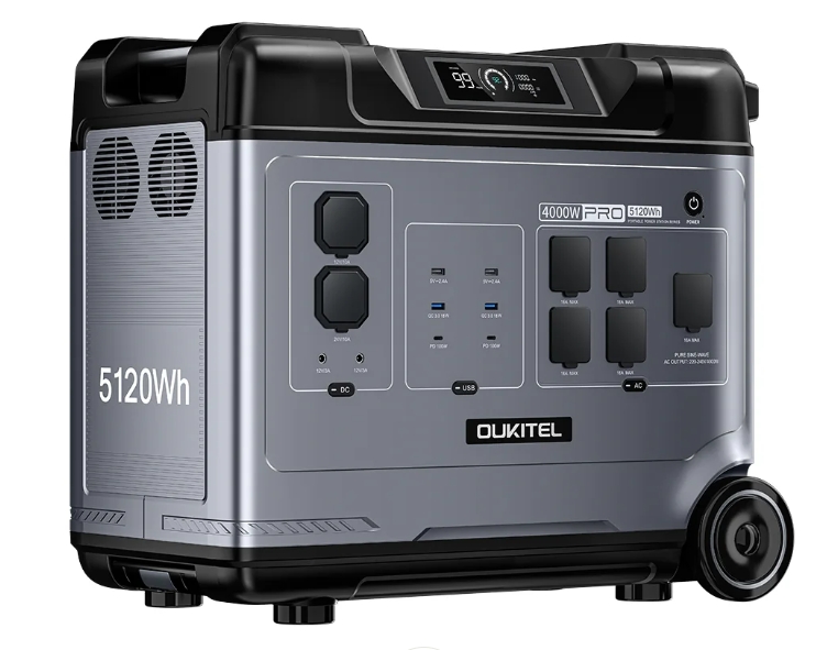 OUKITEL OUKITEL P5000 Pro – Powerstation 4000 W / 5120 Wh – Schnellladung & App-Steuerung von OUKITEL