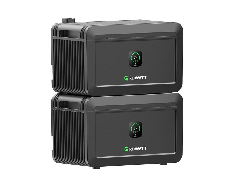 Growatt Balkonkraftwerk Growatt NOAH 2000 Speicher, 2048Wh mit 1800W PV-Eingangsleistung, (Niedrigtemperaturschutz), Fernüberwachung und -steuerung über App von Growatt