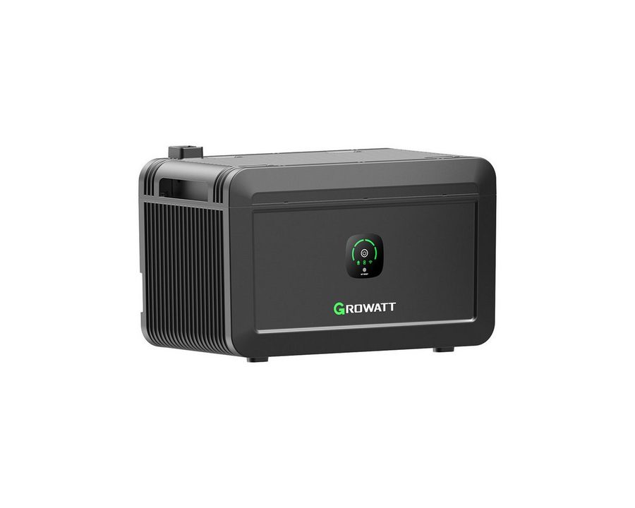 Growatt Balkonkraftwerk Growatt NOAH 2000 Speicher, 2048Wh mit 1800W PV-Eingangsleistung, (Niedrigtemperaturschutz), Fernüberwachung und -steuerung über App von Growatt