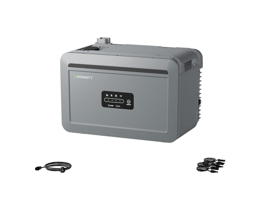 Growatt Balkonkraftwerk Growatt NEXA 2000 All-in-One Batteriespeicher mit Zusatzakku, (WiFi & Bluetooth-Unterstützung), 4 unabhängige MPPT-Kanäle von Growatt
