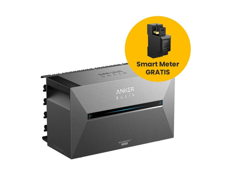 Anker Balkonkraftwerk Anker SOLIX Solarbank 3 E2700 Pro mit Smartem Zähler, 1800 W, (Smart Meter im Lieferumfang enthalten), 2,7 kWh Intelligenter Speicher mit integriertem Wechselrichter. von Anker