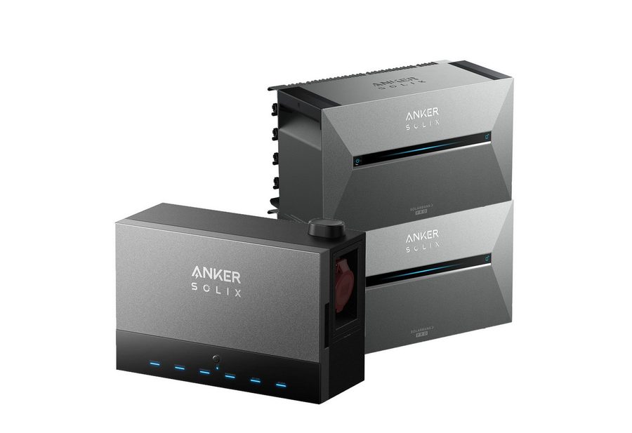 Anker Balkonkraftwerk SOLIX Power Dock + 1/2/3 Solarbank 3 E2700 Pro, bis 64,5 kWh, (Set, 3-St., 1Anker SOLIX Power Dock +1/2/3 Anker SOLIx Solarbank3 E2700 Pro), IP65, App-gesteuert von Anker