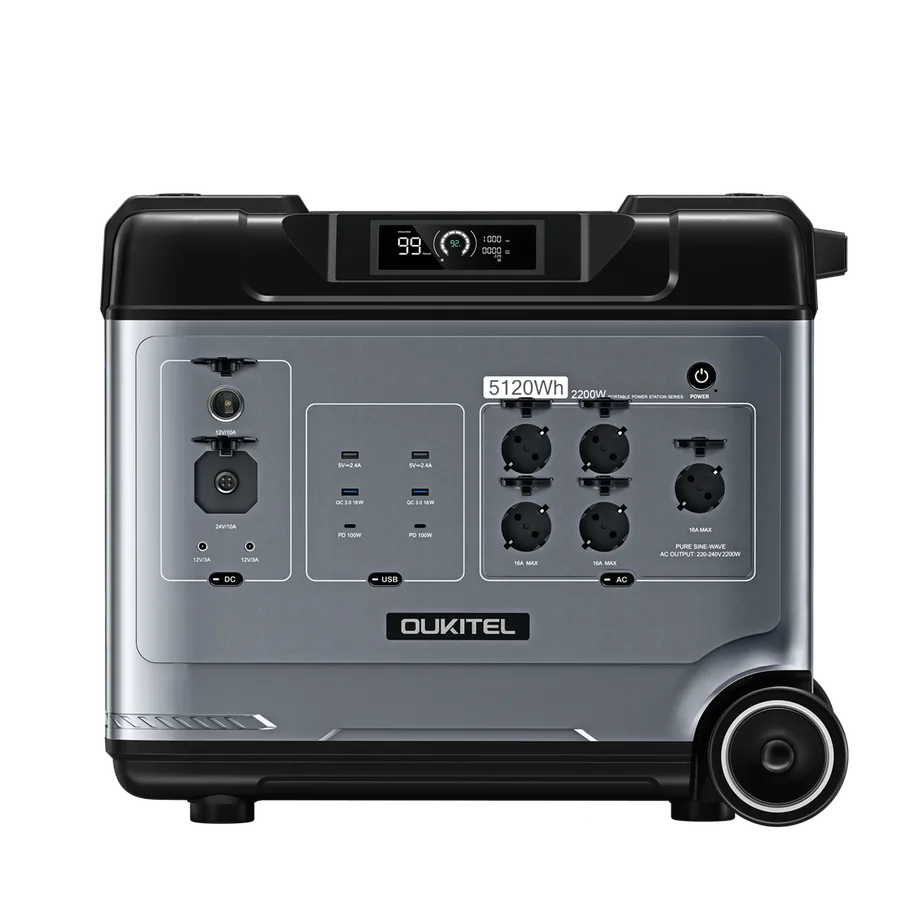 OUKITEL OUKITEL P5000E PLUS – 5120Wh Powerstation für Camping, Notfall & Zuhause von OUKITEL