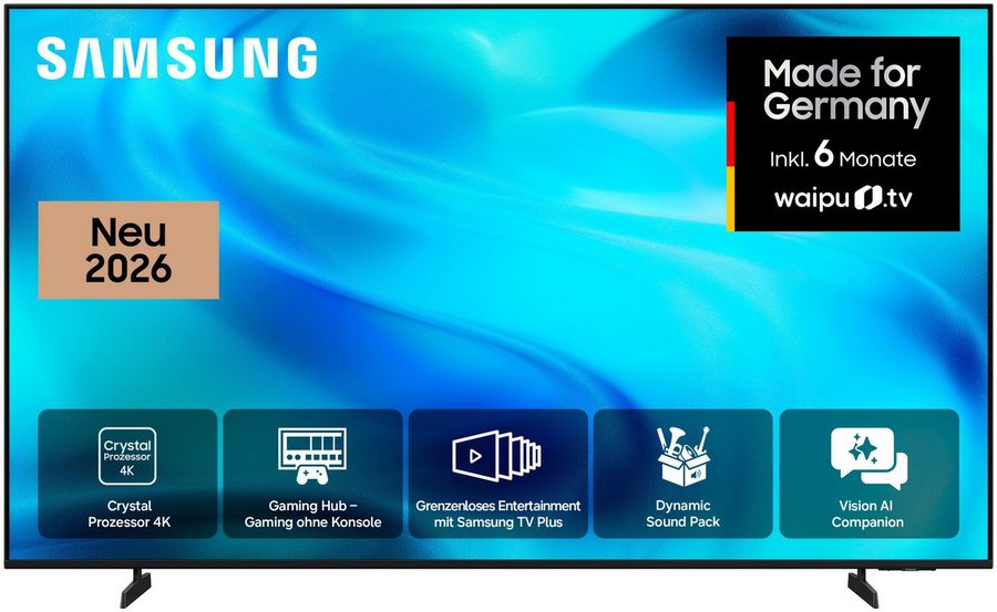 Samsung GU75U7099HU LED-Fernseher (189 cm/75 Zoll, 4K Ultra HD, Smart-TV, PurColor, HDR 10+, OTS Lite für 3D-Sound, Gaming Hub, AI Companion)