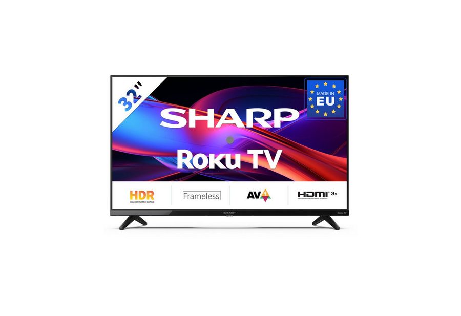 Sharp 1T-C32GDx LED-Fernseher (80 cm/32 Zoll, HD ready, HDR10, Einfacher Startbildschirm, Intuitive Fernbedienung)