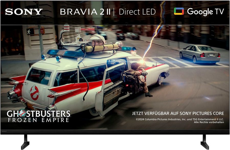 Sony K-43S25M2 BRAVIA 2 II DLED-Fernseher (108 cm/43 Zoll, 4K Ultra HD, Google TV, X1 Prozessor, 4K-Upscaling, Dolby Atmos und DTS:X, PS5-Kompatibilität)
