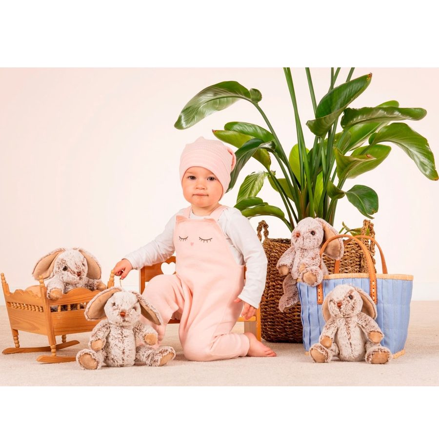 Hermann Teddy Collection Kuscheltier Schlenkerhase grau 25 cm von Hermann Teddy Collection