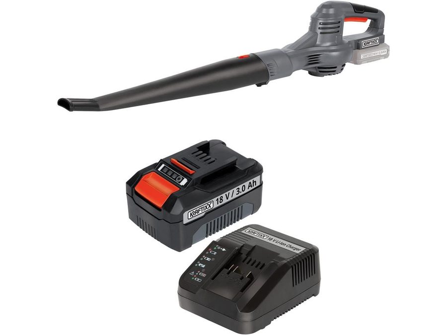 KRAFTIXX® Akku-Laubbläser KX-ALB 1821 Li, (Set, 3 St), Inkl. 3,0Ah Akku, kompatibel mit Einhell Power X-Change Akkusystem von KRAFTIXX®