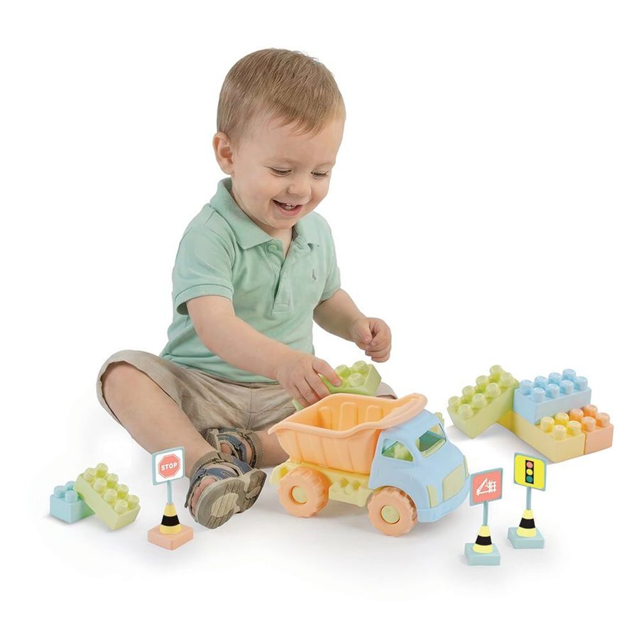 Dolu Bausteine Set mit Jumbo Truck 40 tlg. von Dolu