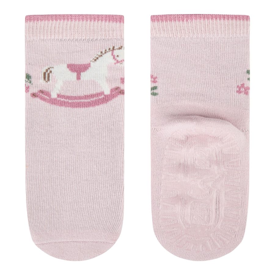 Sterntaler 2er-Pack ABS-Socken Fliesen Flitzer Schaukelpferd von Sterntaler