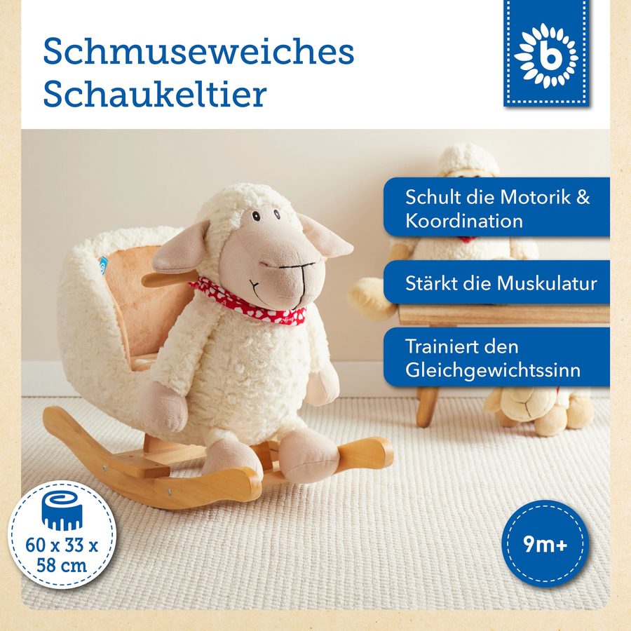 Bieco Plüsch Schaukeltier Schaf von Bieco