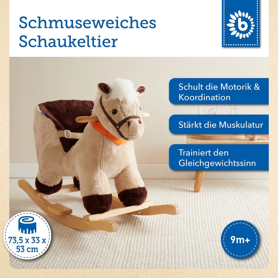Bieco Plüsch Schaukeltier Pferd von Bieco