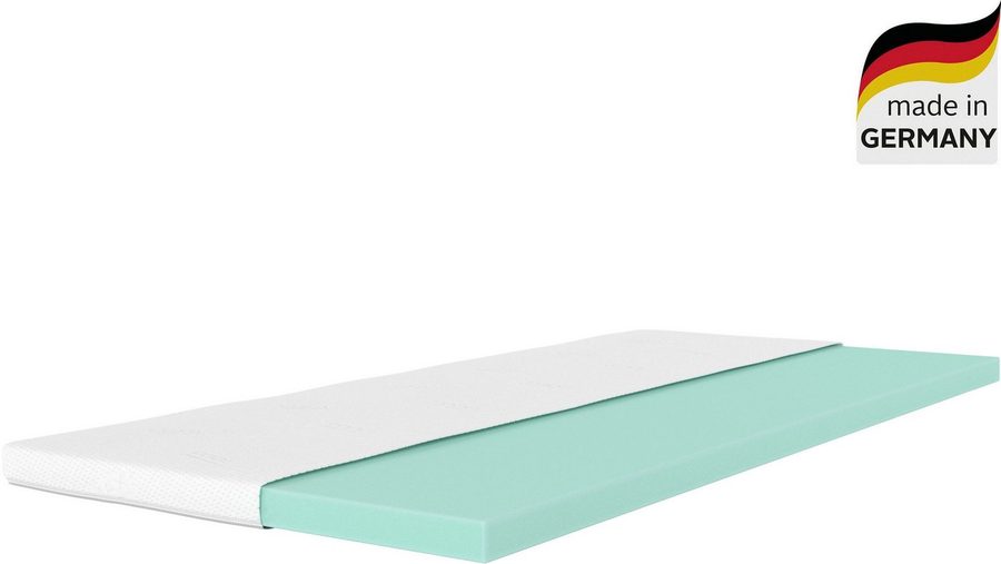 OTTO home, Topper Belize, Topper 90x200, 140x200, 180x200 cm, in 2 Härtegraden, 9 cm hoch, Kaltschaum, Matratze, langlebige Qualität (RG 39), Hausstauballergiker geeignet von OTTO home