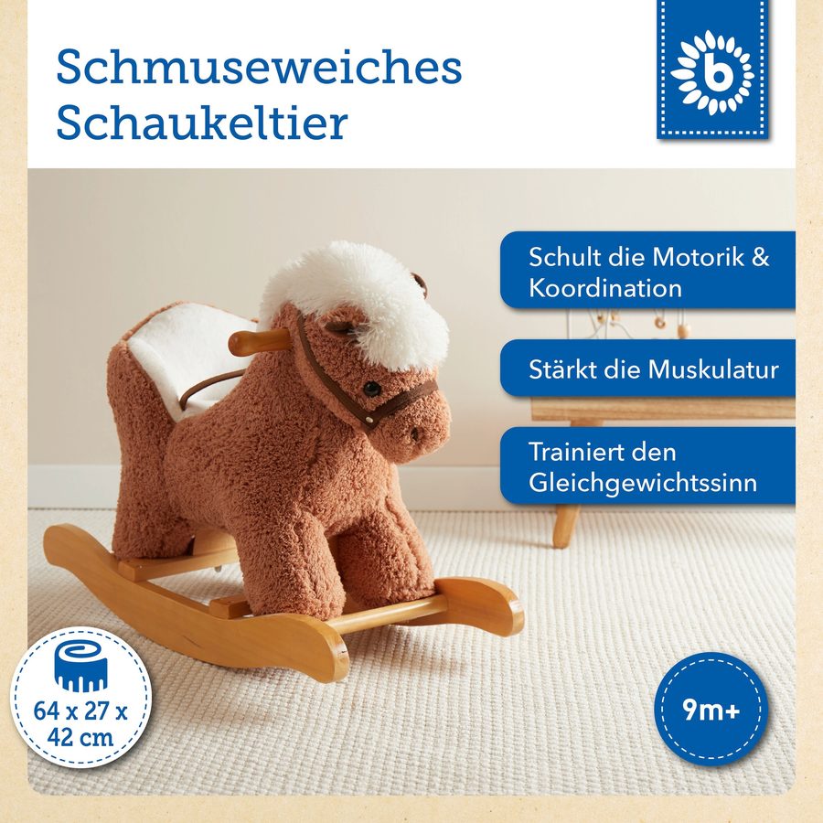 Bieco Plüsch Schaukeltier Pferd von Bieco