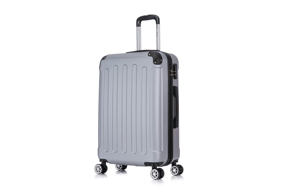 Flexot Hartschalen-Trolley F-2045 Kofferset, 360° Rollen, robuster Reisekoffer, Bordcase, 4 Rollen, Robuster und moderner Koffer mit vier 360° Rollen und Zahlenschloss von Flexot