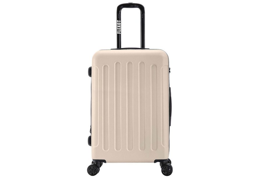 Flexot Hartschalen-Trolley F-3045 (Gr. M, L, XL) – Kofferset – ABS-Hartschale, 4 Rollen, Robuster und moderner Koffer mit vier 360° Rollen und Zahlenschloss