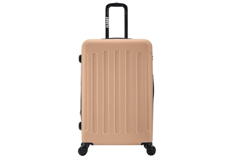Flexot Hartschalen-Trolley F-3045 (Gr. M, L, XL) – Kofferset – ABS-Hartschale, 4 Rollen, Robuster und moderner Koffer mit vier 360° Rollen und Zahlenschloss