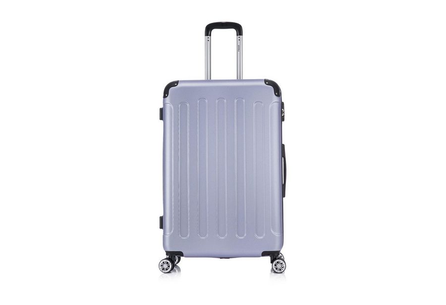 Flexot Hartschalen-Trolley F-2045 Kofferset, 360° Rollen, robuster Reisekoffer, Bordcase, 4 Rollen, Robuster und moderner Koffer mit vier 360° Rollen und Zahlenschloss