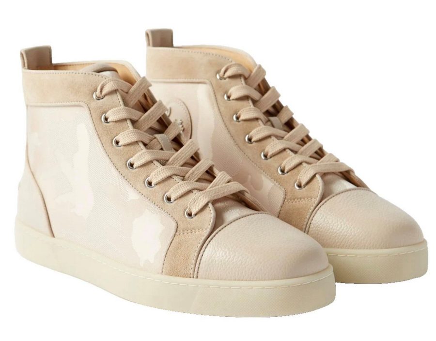 CHRISTIAN LOUBOUTIN Sneakers Louis Orlato Schuhe Turnschuhe Camo High Top Trainers Sneaker