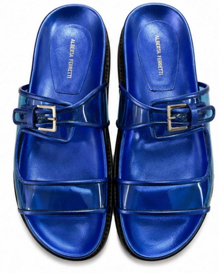 ALBERTA FERRETTI Schuhe Slippers Ergonomisch Geformtes Fußbett 41 Sandale Profilierte Sohle für Stabilität und Komfort
