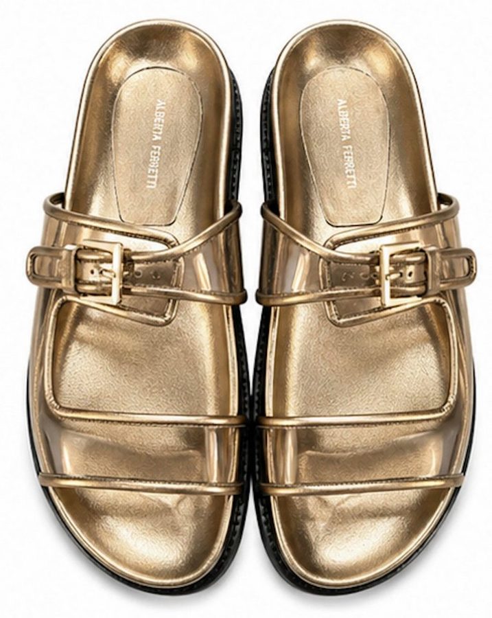 ALBERTA FERRETTI Schuhe Slippers Ergonomisch Geformtes Fußbett 41 Sandale Profilierte Sohle für Stabilität und Komfort