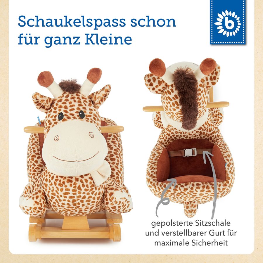 Bieco Plüsch Schaukeltier Giraffe von Bieco
