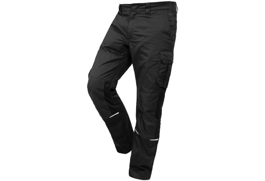 Qualitex Workwear Arbeitsbundhose Slim-Fit Herren-Arbeitshose, strapazierfähige Stretch-Hose-Herren (1-tlg) Robust wie eine Jeans, Herren Hose auch als Latzhose erhältlich