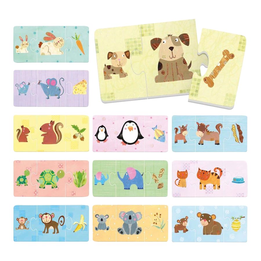 Headu Lernspiel Tierkinder & ihr Futter von HEADU