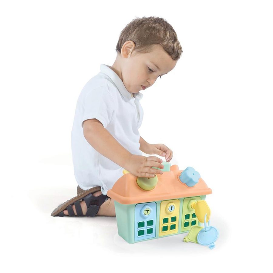Dolu Sortier- und Steckspiel Happy Haus von Dolu
