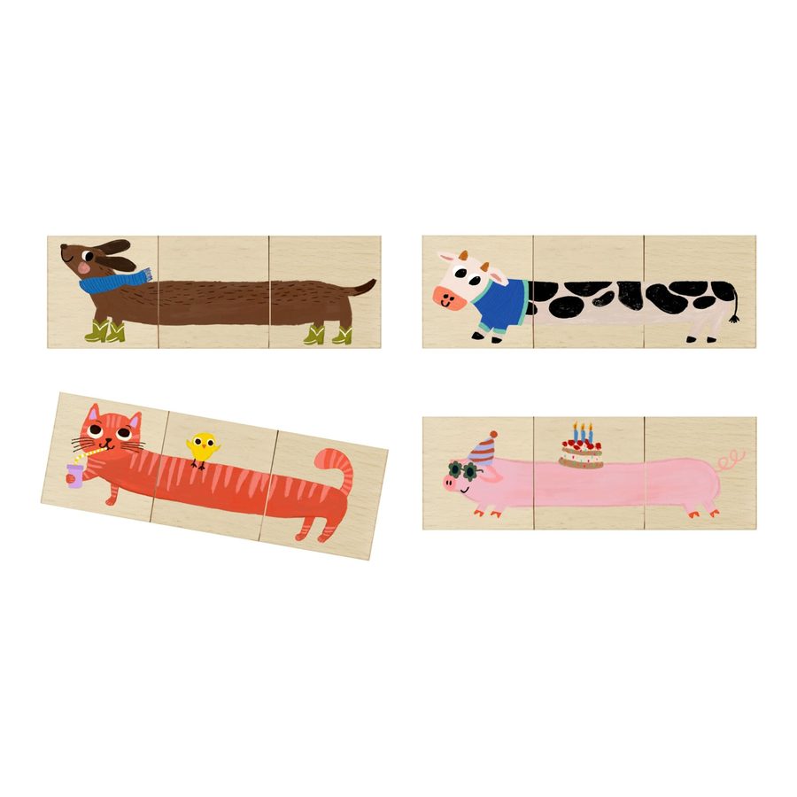 Coppenrath Die Spiegelburg Holz-Dreh-Puzzle mit 4 Tieren von COPPENRATH DIE SPIEGELBURG