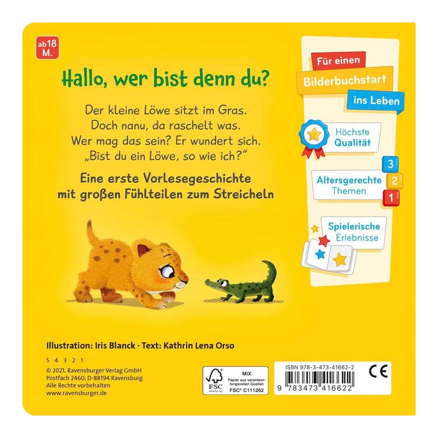 Ravensburger Mein erstes Vorlesebuch Bist du ein Löwe? von Ravensburger