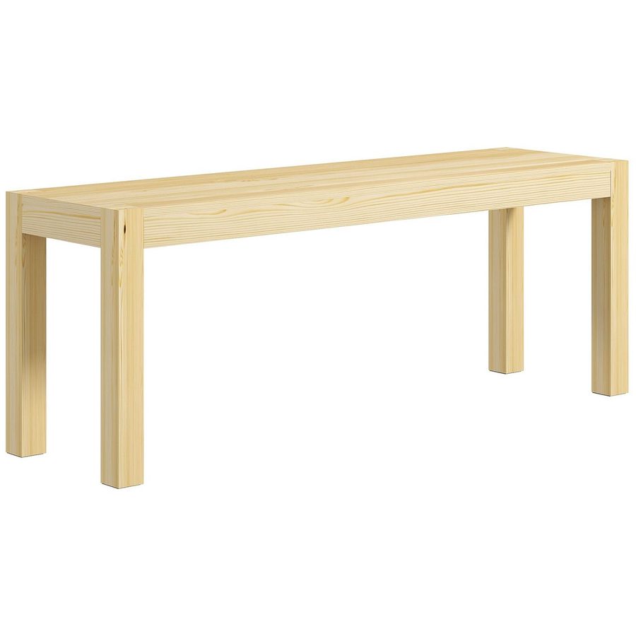 HOMCOM 120cm Sitzbank 2-Sitzer Essbank im Landhaus-Stil, Küchenbank für Küche