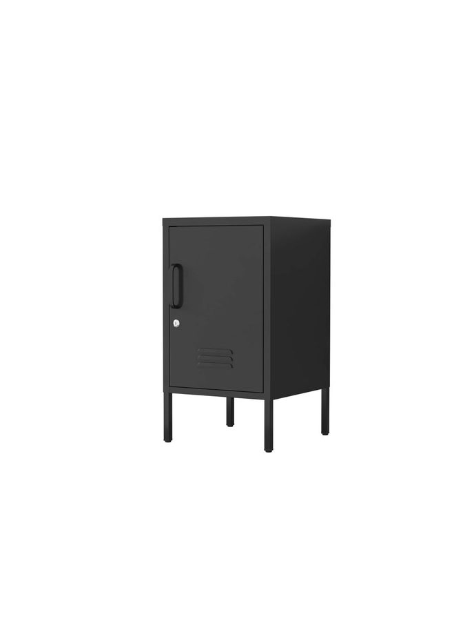 Hardin 1fachgut Metall-Aufbewahrungsschrank Nachttisch mit Schloss, ca. 69 x 38 x 40 cm - Schwarz