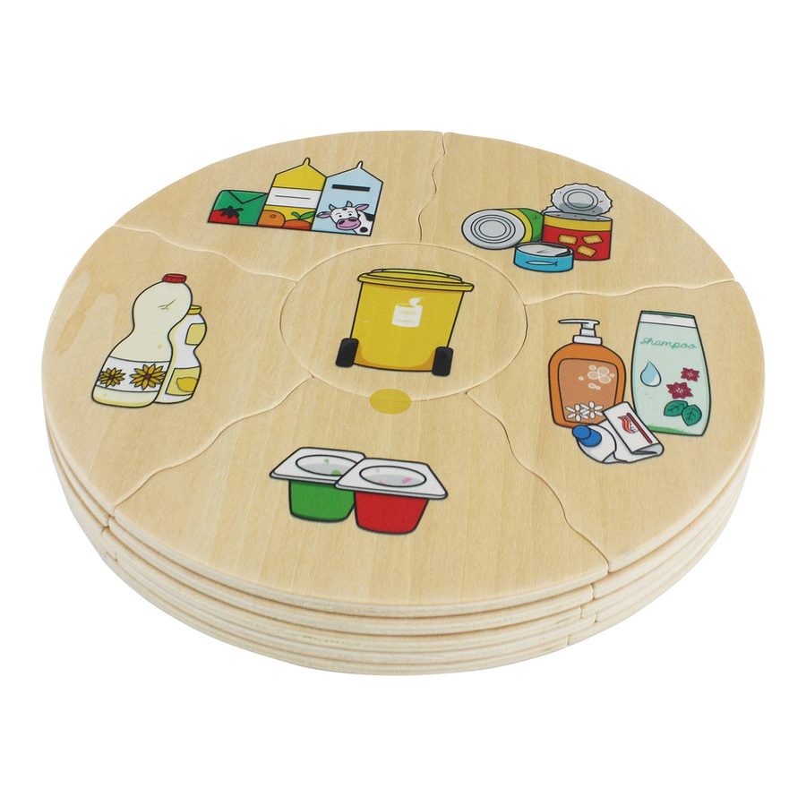 Beleduc Puzzle Humanico Mülltrennung von Beleduc