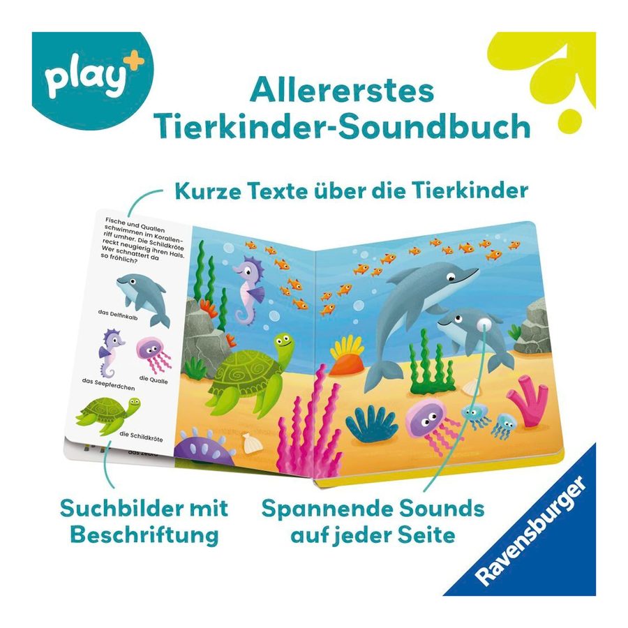 Ravensburger Play+ Mein allererstes Soundbuch Tierkinder von Ravensburger