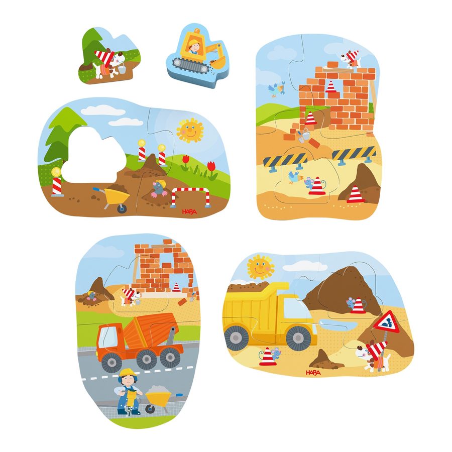 Haba 4 erste Puzzles - Baustelle von HABA