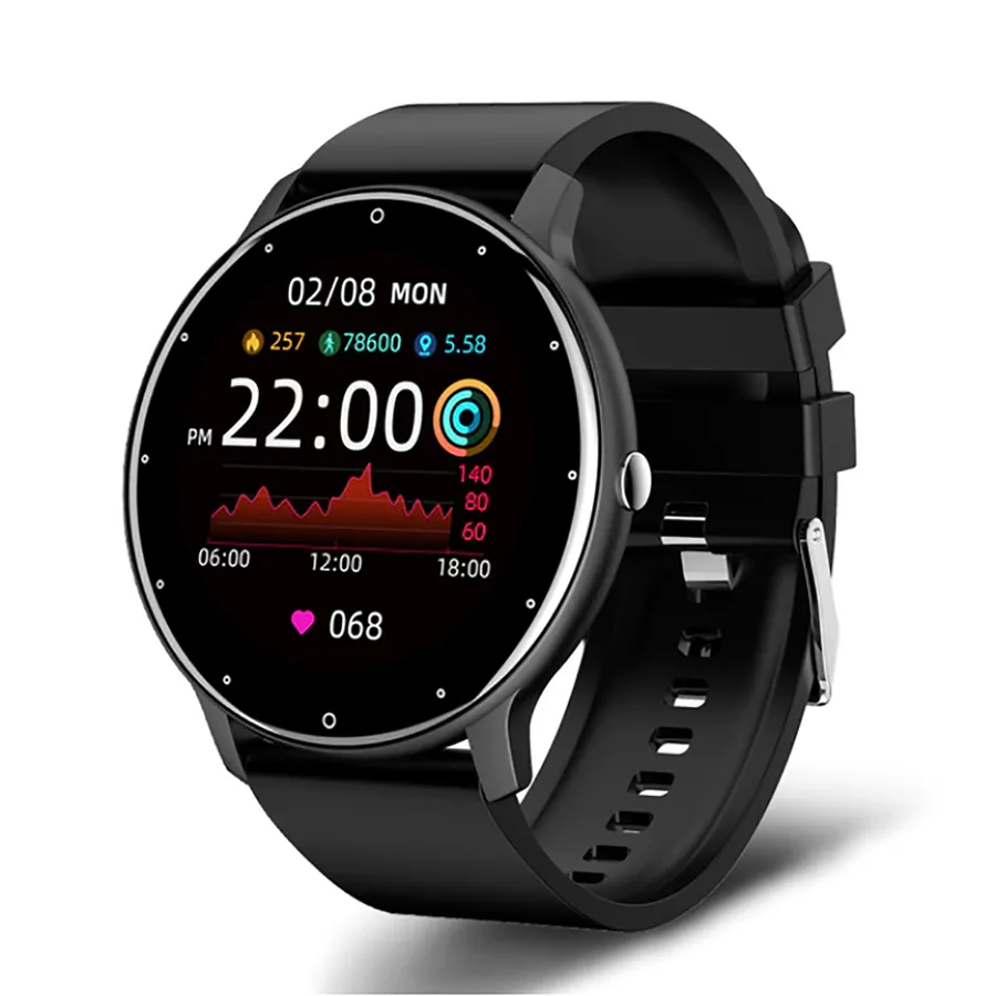 TPFNet Smart Watch / Fitness Tracker IP67 - Android & IOS - verschiedene Farben - Schwarz von TPFNet