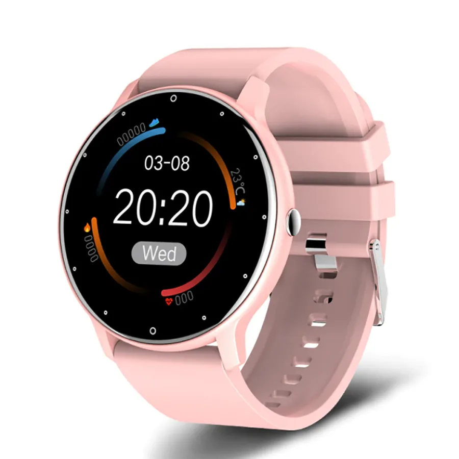 TPFNet Smart Watch / Fitness Tracker IP67 - Android & IOS - verschiedene Farben - Rosa von TPFNet