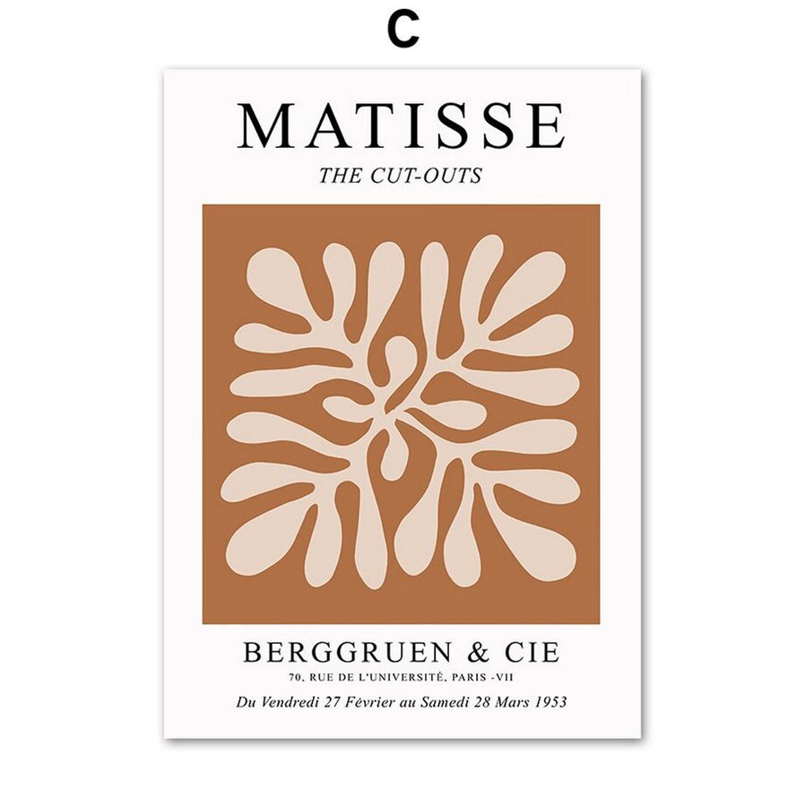 TPFLiving Poster Leinwand / Henri Matisse, Bergruen & CIE - / Verschiedene Größen - OHNE Rahmen - Modell C - 20x25cm von TPFLiving