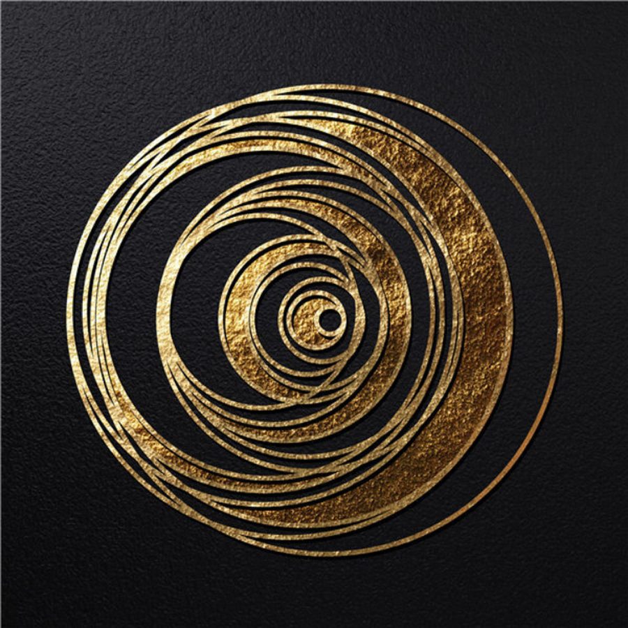 TPFLiving Kunstdruck auf Leinwand / Abstrakt Gold Schwarz / 6 Motive in 5 Größen - ohne Rahmen - Modell TPFL-LW-20-MC - 30x30cm von TPFLiving
