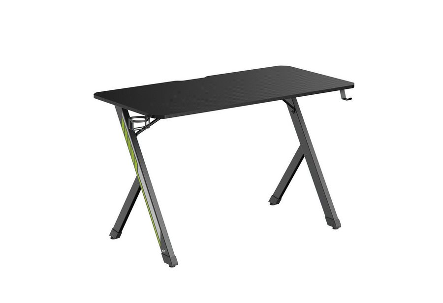 NanoRS Gamingtisch RS101 mit Kopfhörer- und Becherhalter max. 75kg, Abmessungen 120x60x75 cm
