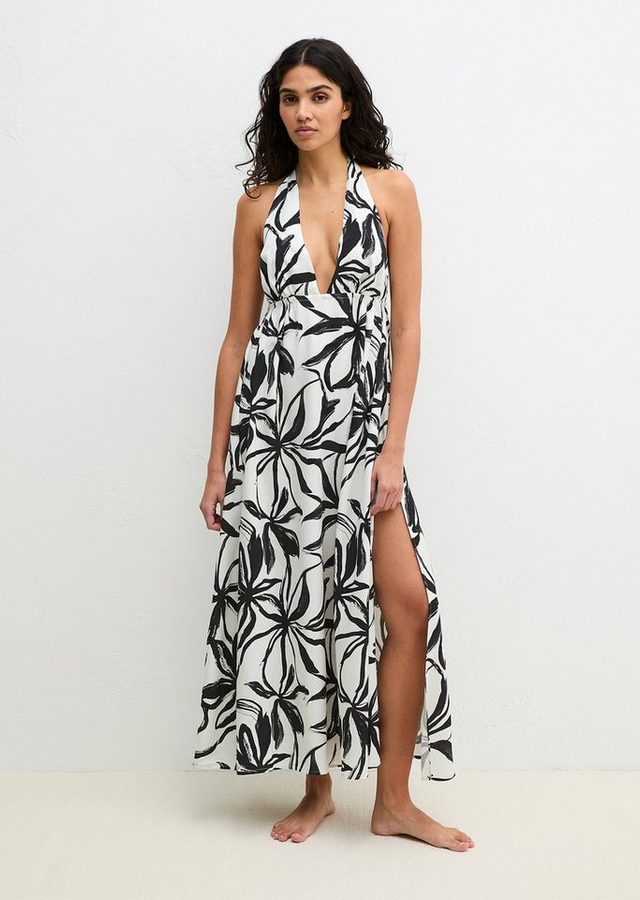 Marc O'Polo Neckholderkleid mit Allover-Print