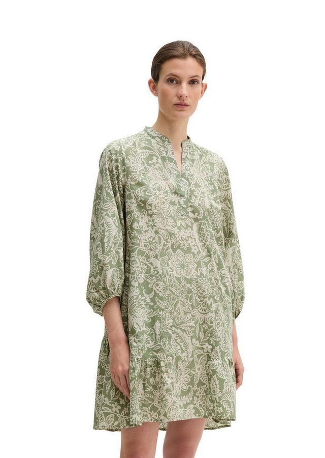 Marc O'Polo Sommerkleid loose fit aus bedrucktem Light-Popeline, ungefüttert