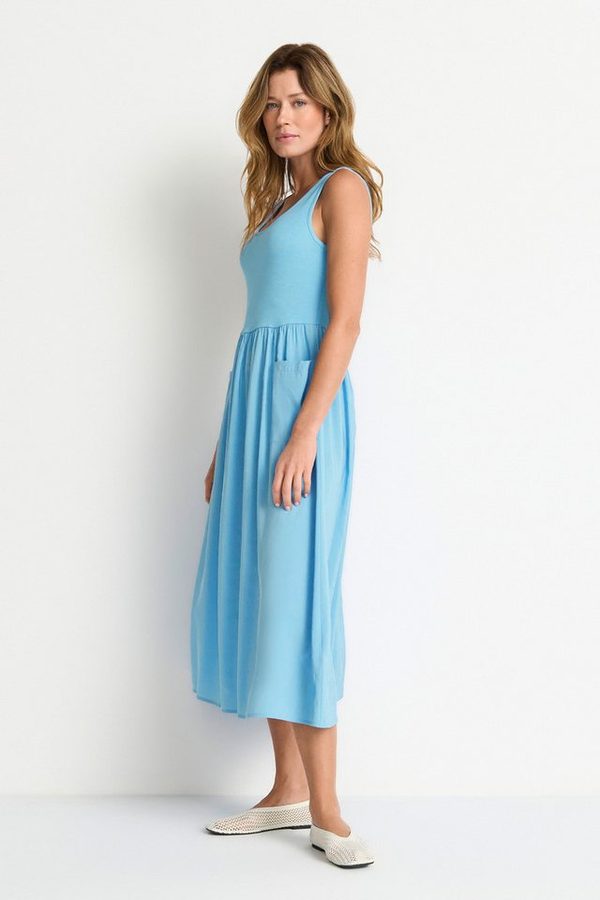 RICHROYAL Trägerkleid Regular fit mit Rundhalsausschnitt