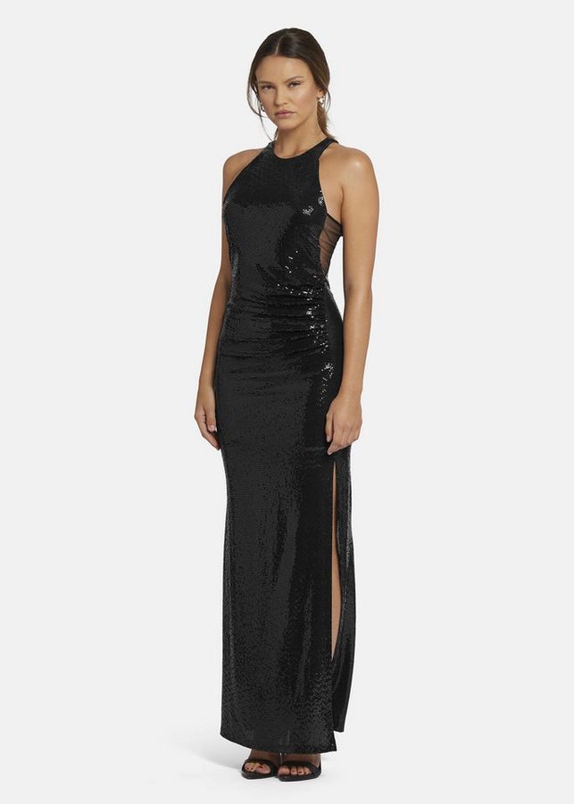 Nicowa Abendkleid LUCAWIA (1-tlg) aus Hotfix-Jersey Paillettenstoff